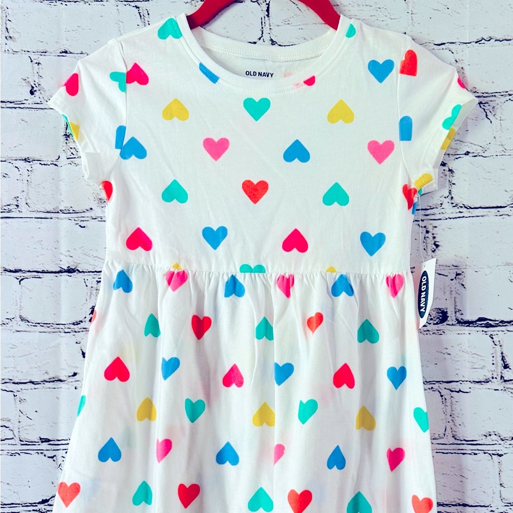 Girls Old Navy 5T Heart Dress NWT